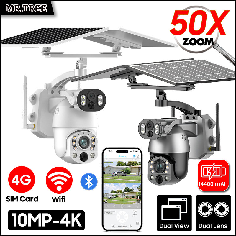Garden Camera - Cámara Solar de doble lente con
