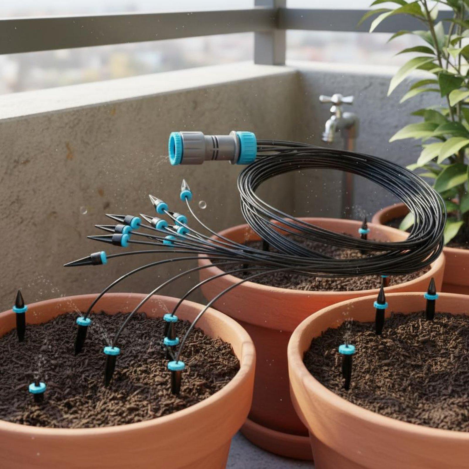 Kit de riego por goteo con 10  - Automatic Watering reseña y precio