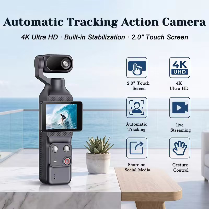 Cámara de acción con estabiliz - Garden Camera reseña y precio