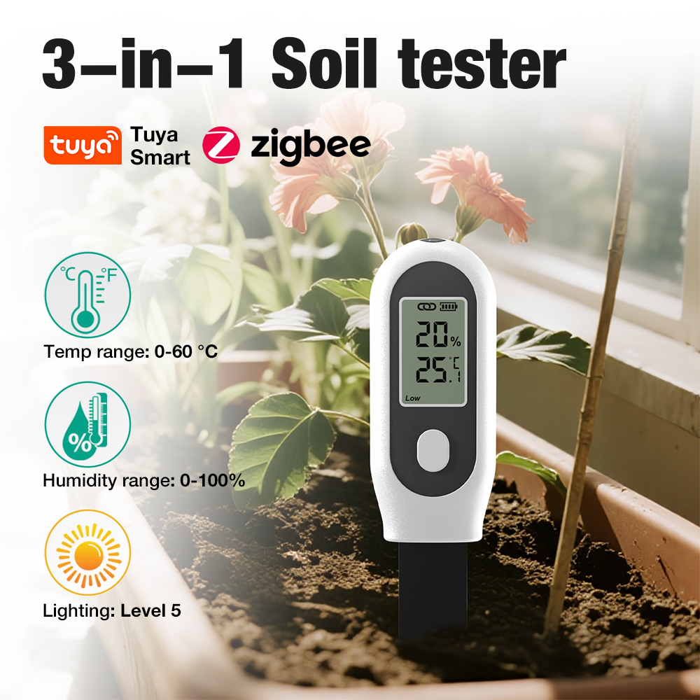Medidor de Suelo 3 en 1 Zigbee - Smart Pot reseña y precio