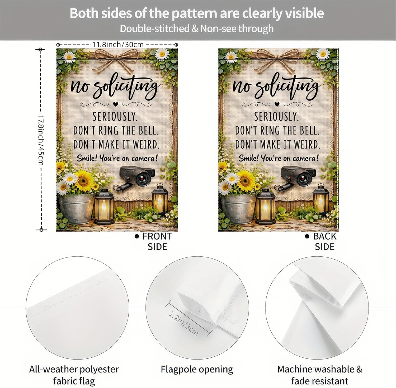 No solicitar, no tocar la camp - Garden Camera reseña y precio